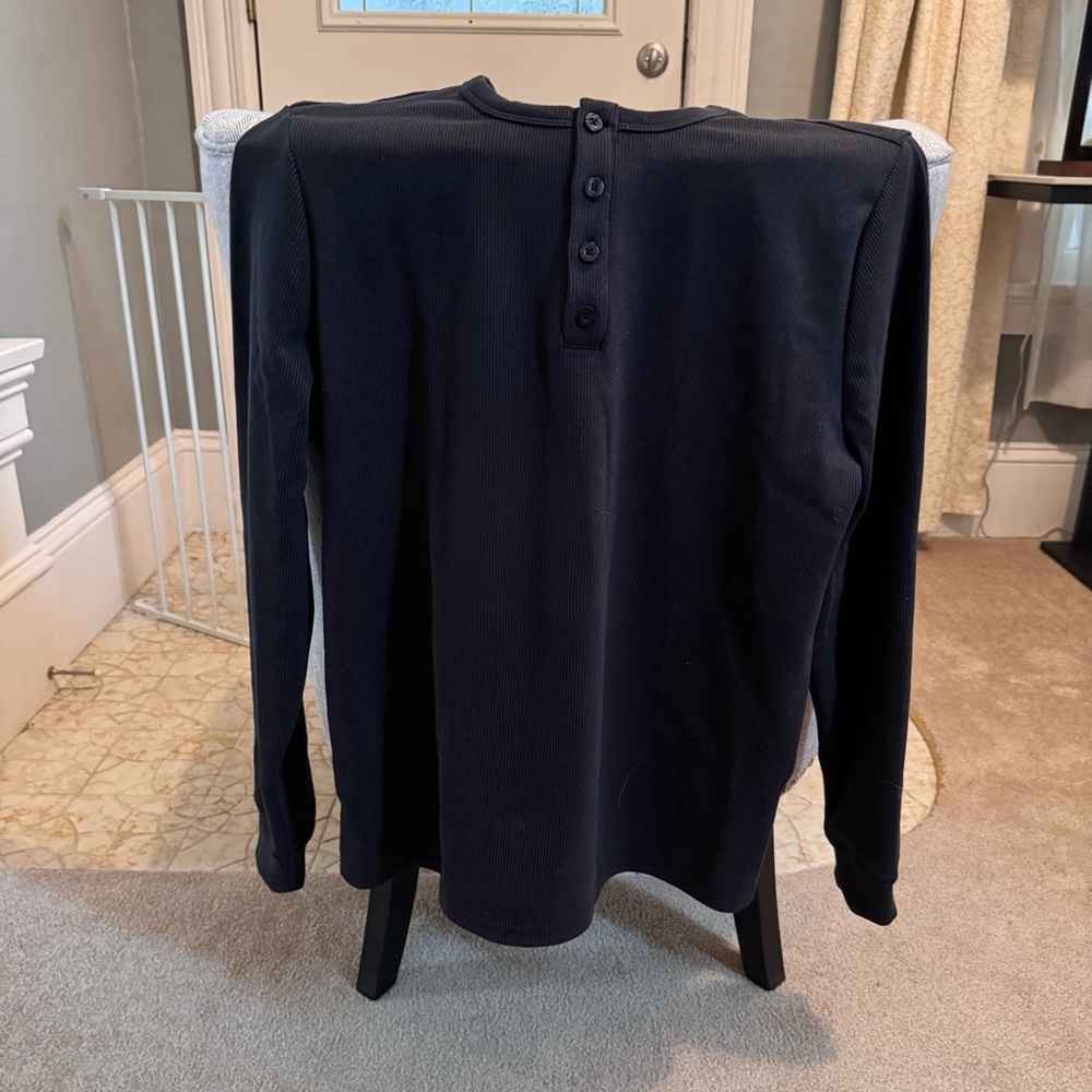 Men's dark grey Henley Shirt